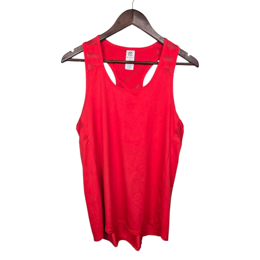 Champion‎ Tank Top Red Racerback Athletic Workout Fitness Womens Medium